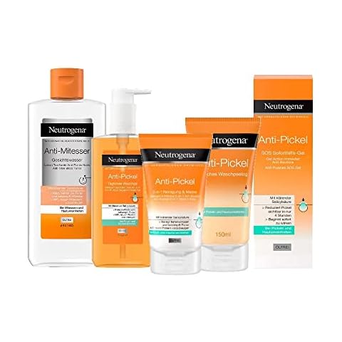 Neutrogena Anti-Pickel Gesichtspflege-Set mit 2-in-1 Reinigung und Maske 150ml Cover