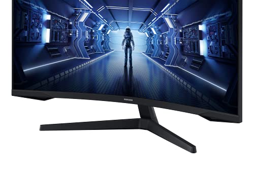 Samsung 34" Gaming Monitor G5 Odyssey Curved Ultra Wide QHD (3,440 x 1,440) 165Hz Refresh Rate 1Ms Response Time, FreeSync Premium LC34G55TWWMXUE