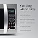 Farberware Countertop Microwave 1000 Watts, 1.3 Cu. Ft. - Microwave Oven With LED Lighting and Child Lock - Perfect for Apartments and Dorms - Easy Clean Stainless Steel