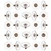 50-Piece Gold Tone Hypo Allergenic Bullet Clutch Earring Backs with Pad