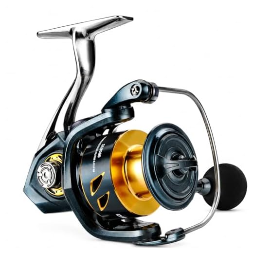 Saltwater Spinning Fishing Reel – 33LBs Max Drag, 5.2:1 Gear Ratio, Water Resistant with 9+1 Corrosion-Resistant Bearings – Heavy-Duty Reel for Bass, Trout, Salmon Fishing- SA2000