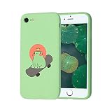 suitca Compatible with iPhone SE 2020/7/8, Cute Frog on Skateboard Phone Case for 2020/7/8,Kawaii Co