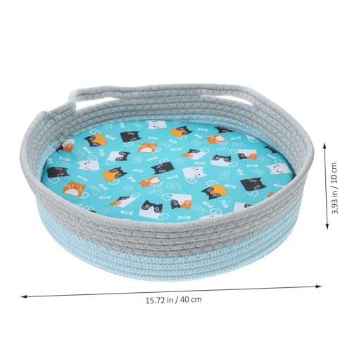 Happyyami Cesta De Cama De Gato Tecida Cama De Gato De Tecido Confortável Ninho De Animal De Estimaç