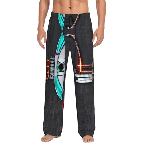Pantalon de pyjama fléchettes noir en taille S avec coupe large et poches