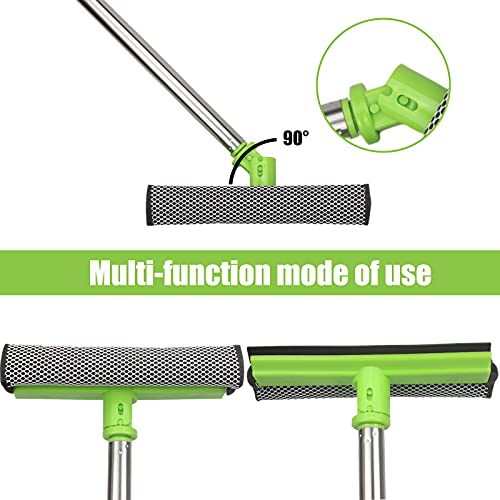 Lumimokki 62" Car Wash Mop Kit, Car Wash Brush With Long Handle Stainless Steel Pole, Car Wash Kit Car Detailing Kit Car Wash Mop Mitt Car Cleaning Supplies Kit For Rv Cars Suv Trucks And Bus (Green) #TOP3