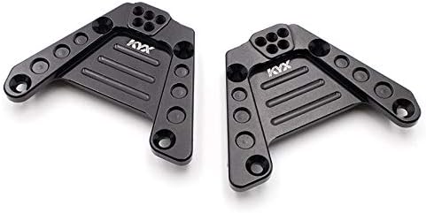 KYX Racing Aluminum Rear Shock Towers Suspension Bracket Shock Absorber Bracket for 1/10 RC Crawler Car Axial SCX10 III AXI03007 SCX10.3 (Black)