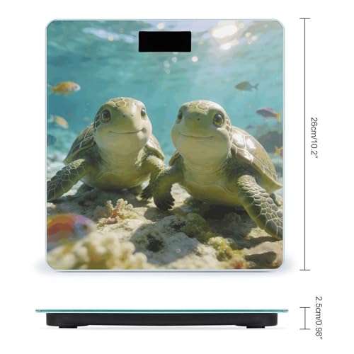 Báscula digital Cute Turtles para peso corporal precisa miniatura 2