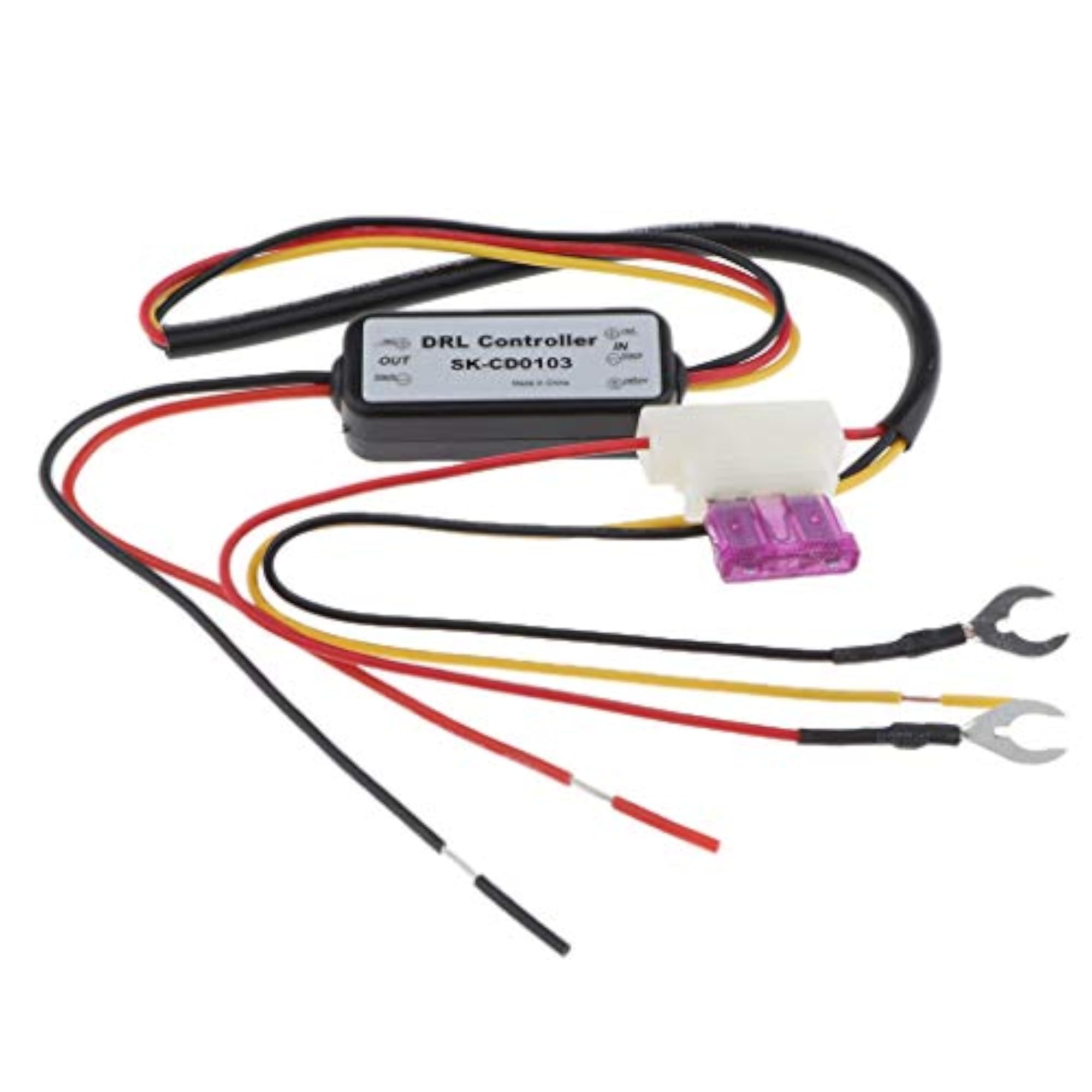 Car LED Daytime Running Light Relay Harness Dimmer 5A Auto DRL Controller