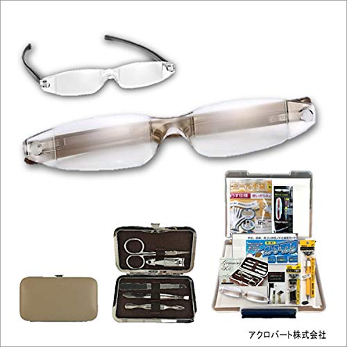 拡大鏡EA520メガネ型ルーペ1.9倍BR&グルーミングBe&S0.9A425C付01お急ぎ便Y