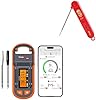 ThermoPro TempSpike Plus 600ft Wireless Meat Thermometer+ThermoPro TP-03B Digital Meat Thermometer