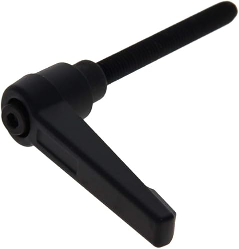 Miniatura 112 de Othmro 2 piezas de palanca de sujeción con rosca M8 Palanca de trinquete, aleación de aluminio ajustable con botón de bloqueo con perno roscado 2