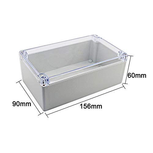 Plastic Electronic Project Box Waterproof Ip65 Waterproof Junction Box Enclosure Case Box Waterproof Clear Cover 156 X 90 X 60 Mm #TOP1