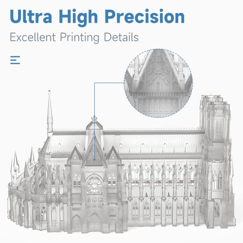 Creality Official Upgrade 3D Printer Resin, 1000G Standard Photopolymer Resin For Lcd 3D Printing, 405Nm Uv-Curing Resin, High Precision, Low Shrinkage, Excellent Fluidity (Translucent) #TOP1