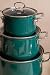 Riess, 0651-007, Topf mit Glasdeckel Ø 16cm, TEAL, Emaille, Vol. (rec.): 1,5 Liter, Made in Österreich, LBH: 24,0x17,7x16,4cm, 1,250kg, Induktionskocher kompatibel, Gasherd geeignet, Ofenfest