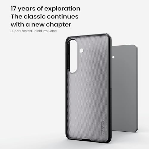 Image of Nilkin Slim Matte Series case for Samsung Galaxy S26 Plus (S26-Plus), Shockproof and Scratch-Resistant, Lightweight Case (Transparent Black, S26 Plus)