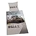Produktbild Herding DMAX Bettwäsche-Set, Baumwolle, grau, 135 x 200 cm