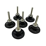 6 Pack 2 Inch Disc Pad Holder Adapter Quick Change Disc Adapter Drill Adapter with 1/4' Shank, Pad Holder Roll Lock Disc Holder for Polishing Sanding Surface, Conditioning Disc Pad Holder Assembly