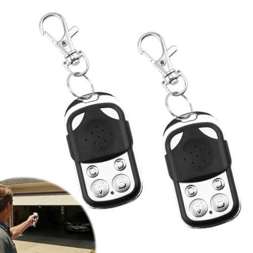 Mando a Distancia Para Puerta De Garaje De 433 Mhz Transmisor Universal Compatible Con Mandos a Distancia Marantec Interruptor De Garaje Con Botón Alfabético Para Luces Y Persianas, 2 Unidades