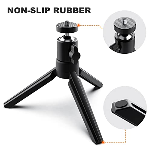 Compact Mini Projector Tripod Stand for Portable Devices with 1/4 Screw Ballhead
