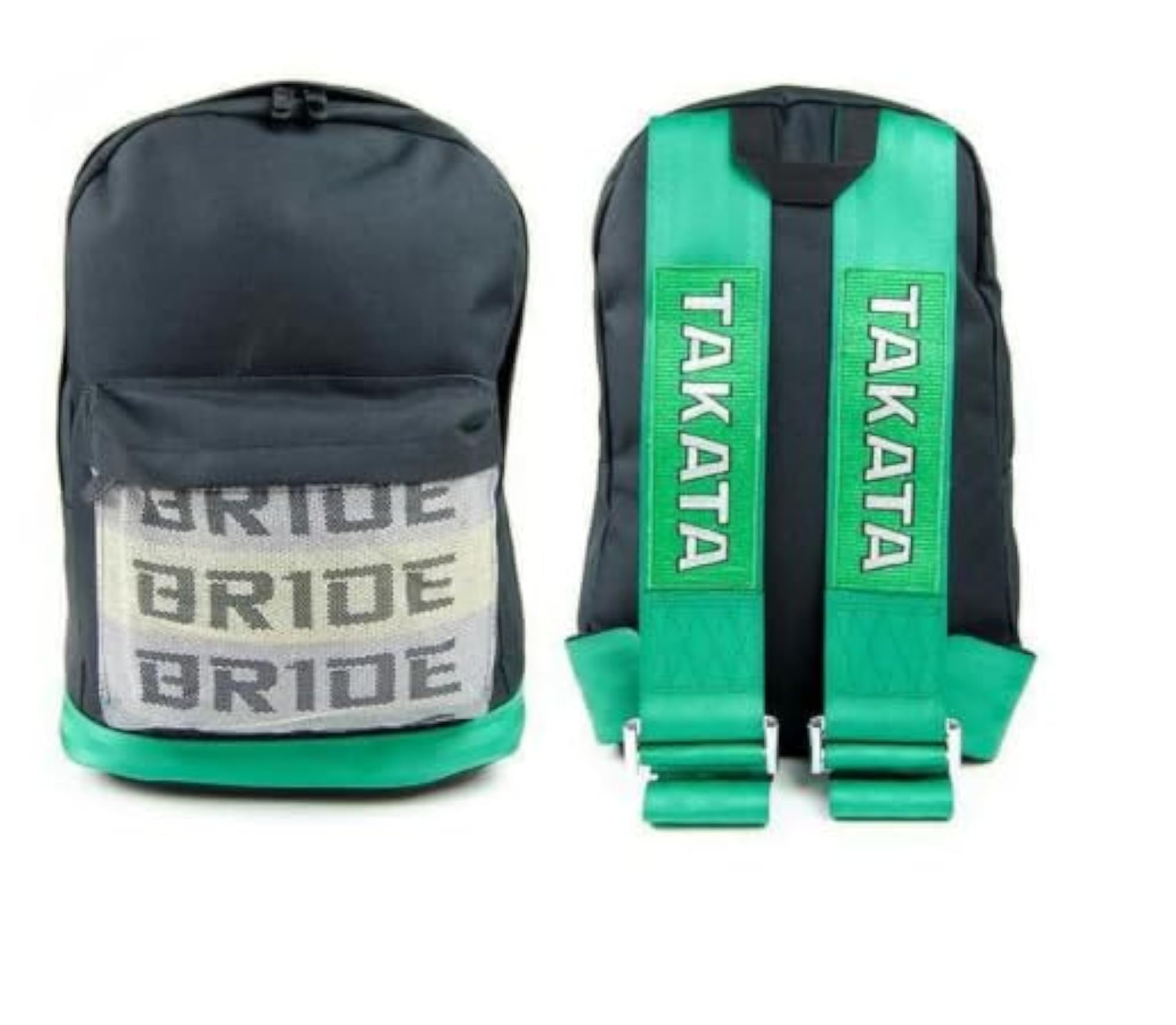 New Bride Racing Backpack with Green Takata Straps