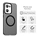 Pzwoxukhov Compatible with Oppo Reno 13 5G Case Cover,Supports Wireless Charging,Shockproof Magnetic Phone Case，Compatible with Oppo Reno 13 5G Case Black