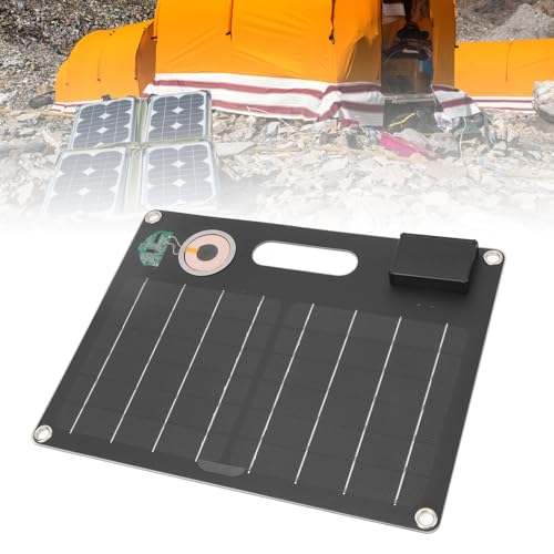 Painel solar portátil, painel solar de 30 W, painel solar monocristalino leve, carregador solar com