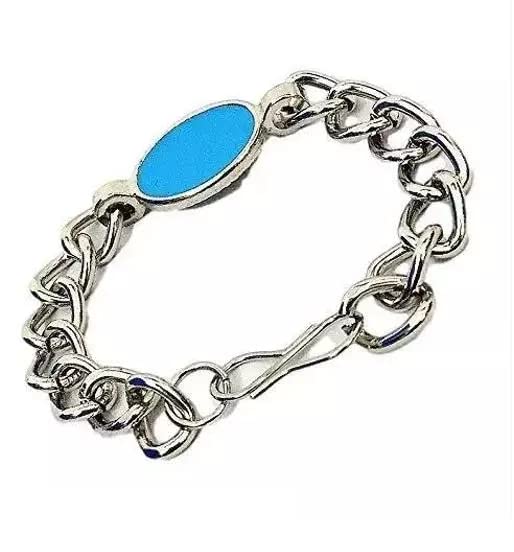 HOMOM Salman Khan Inspired Steel Silver Coated Bracelet lucky stone Friendship band for Men and Boys (B0BV2Y22LV) Amazon Price History, Amazon Price Tracker