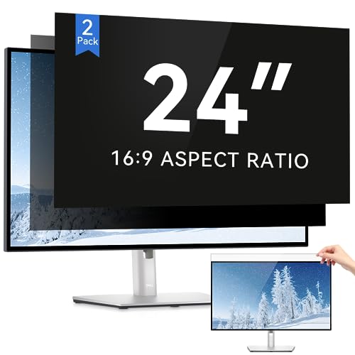 IPROKKO [2 Pack 24 Inch Computer Privacy Screen Filter