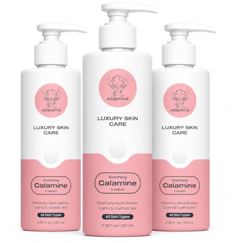 Image of Calamine Anti-Itch Body Lotion for Dry Skin, Itching and Skin Irritation, Soothing Calamine Formula for Chickenpox, Pregnancy Care and Daily Skin Comfort, Non-Sticky, Pack of 3, 100ml Each