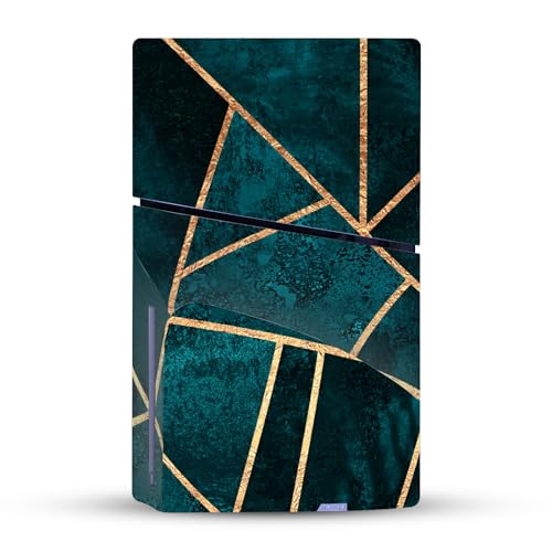 Autocollant PS5 Slim motif abstrait bleu canard