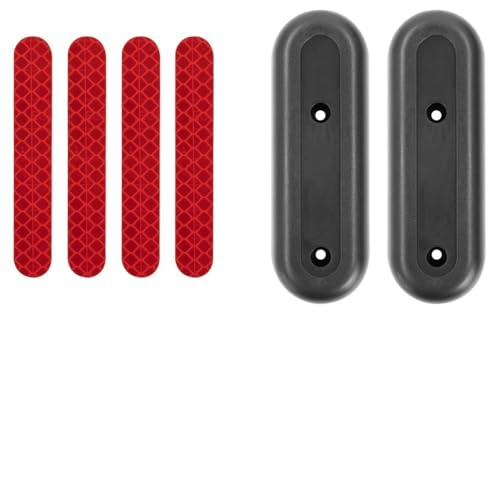 TVAAGHBCBR Compatible for la Housse de décoration de Roue arrière de Scooter électrique Ninebot G30 G30D, boîtier de Protection de Milieu de Gamme, pièces de formage Auto-adhésives(Rouge)