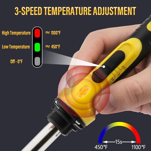 Image of 150W 3 IN 1 Plastic Welding Kit With 3-Speed Temperature Control | Professional Plastic Welder Tool With 3 Tips, 70pcs Welding Rods, Portable Plastic Weid Kit For Car Bumpe /Toys /Kayak Repairs