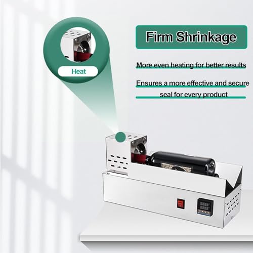 600W Uszczelka do butelek wina, cyfrowa kontrola temperatury termostatu, owijarka termokurczliwa ze stali nierdzewnej do folii PVC PP PE POF, szybka 5-sekualna uszczelka do średnicy 80 mm