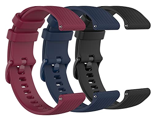 TenCloud Bands Compatible with Amazfit GTR 3 Pro/GTR 3 Band Strap 22mm Quick Release Waterproof Soft Silicone Replacement Band f