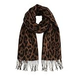 Descrizione del prodotto: Sciarpa donna leopardata in morbida viscosa, un classico scialle donna con stampa animalier elegante e versatile.