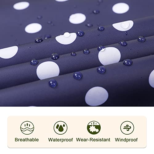 Image of SaphiRose Adult Rain Poncho Waterproof Hooded Zipper Raincoat with Pockets | OEKO-TEX Certified 100% Polyester, Lightweight Packable Storage Pouch, Heat-Sealed Seams, Quick-Dry for Outdoor Hiking