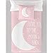 COTTON ARTean Saco nordico SIN Relleno Moon Pink Cama 90 x 190/200....