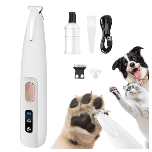 Ntrjtrss 2026 New Pet Micro Precision Trimmer for Dog, Pet Hair Trimmer with LED Light Waterproof Rechargeable Shaver, Pet Shaver for Paws Eyes Ears Face Buttocks for Small Dogs and Cats