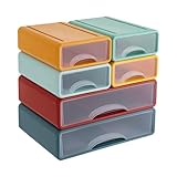 Forte stabilità: ogni cassetto ha un design scanalato nella parte inferiore e superiore, che può tenere saldamente i cassetti collegati e non scivolerà o collasserà facilmente