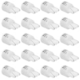 Mipcase Luci LED bianche 20 pezzi 12V per pulsanti arcade, illuminazione per ambienti gaming e case delle bambole