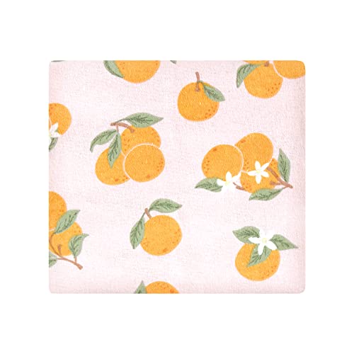 Image of Hudson Baby Unisex Baby Cotton Flannel Receiving Blankets, Citrus Orange, One Size