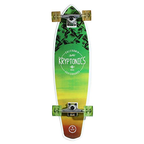 Longboard / Longboard Skateboard, 32-inch Green Mini Longboard Skateboard 163367, Assembled