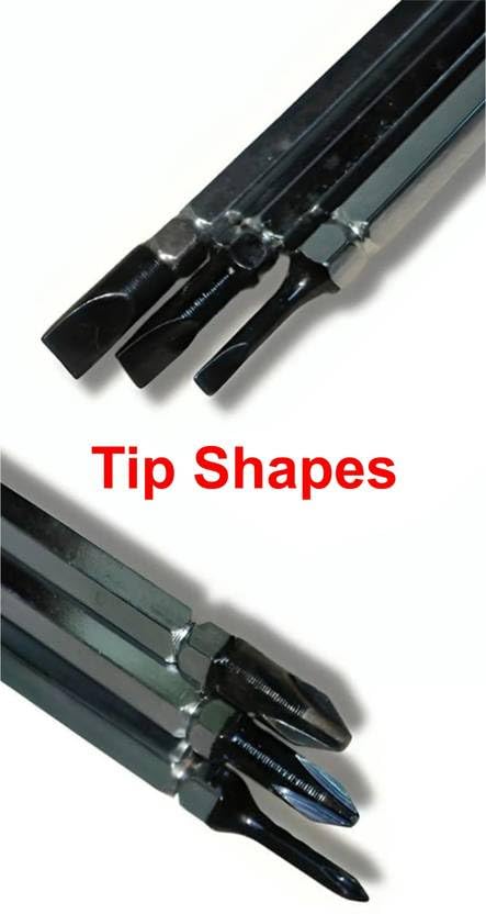 EPITECH MART 6 in 1 Multibit Double Sided Screwdriver Reversible Screwdriver Set kit 7" Multi-Purpose Electrical Wire Stripper Cable Cutter, PVC Electrical Tape 3