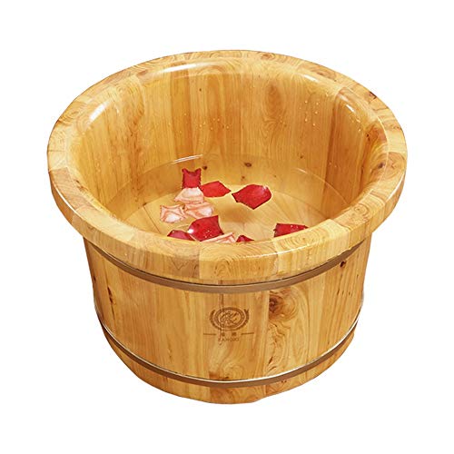 Bain de pieds en bois de cèdre rehaussant et tonneau de relaxation