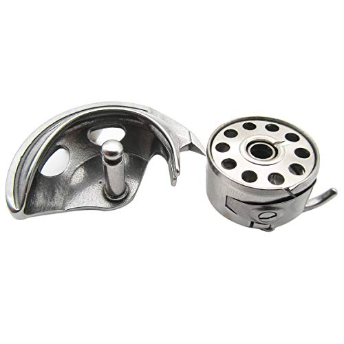 Ckpsms Brand -#Kp-19036 Domestic Sewing Machine Shuttle Hook, Bobbin Case+5 Bobbins Compatible With Singer, Elna,Brother + #TOP2
