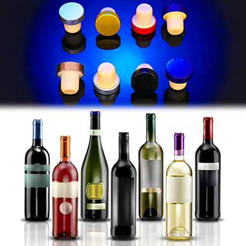 30 Pcs T Shaped Wine Stoppers Bottle Cork Plugs Reusable Wine Sealing Stopper Bulk For Wine Beer Glass Bottles Christmas Party Diy Craft Supplies (Gold, Silver, Rose Gold, Black, Blue, Red,30 Sets) #TOP5