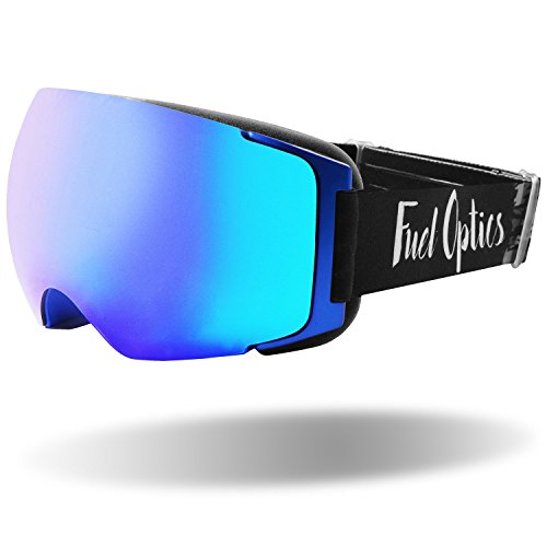 Fuel Optics High Performance Anit-Fog Ski and Snowboard Goggles with Magnetic Quick Change Lens | Helmet Compatible with Extra Long Adjustable Stra