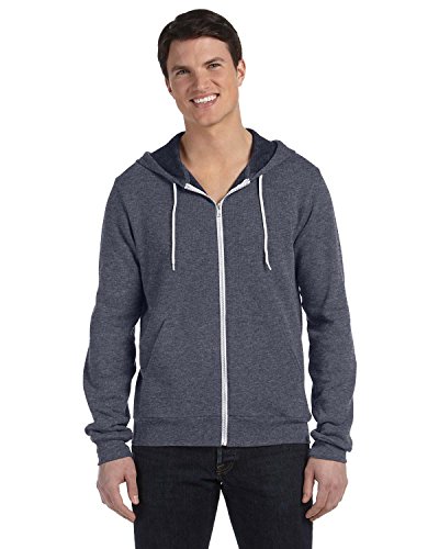 Bella+Canvas Unisex Poly-Cotton Fleece Full-Zip Hoodie
