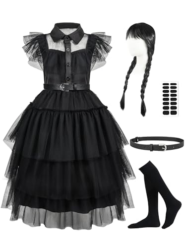 VOKOFAYE Black Dress Costume