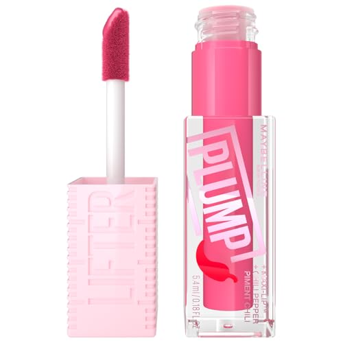 Image of Maybelline New York Lifter Plump, Plumping Lip Gloss, Pink Sting (Pack of 2)